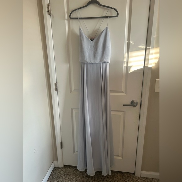 Jenny Yoo Collection Inesse Sleeveless Bridesmaid Evening Long Gown Blue… - Picture 1 of 9